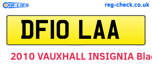 DF10LAA are the vehicle registration plates.