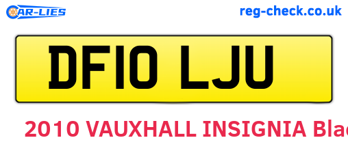 DF10LJU are the vehicle registration plates.