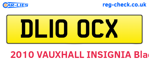 DL10OCX are the vehicle registration plates.