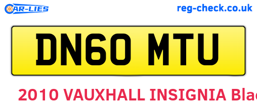 DN60MTU are the vehicle registration plates.