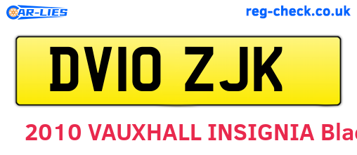 DV10ZJK are the vehicle registration plates.
