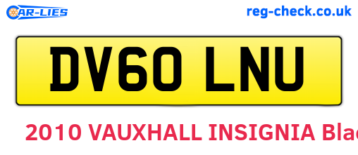 DV60LNU are the vehicle registration plates.