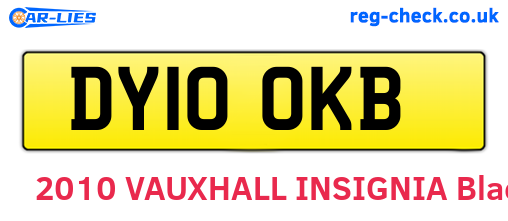 DY10OKB are the vehicle registration plates.