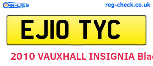 EJ10TYC are the vehicle registration plates.