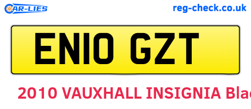 EN10GZT are the vehicle registration plates.