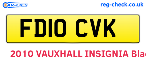 FD10CVK are the vehicle registration plates.