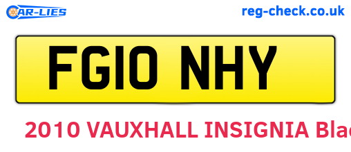 FG10NHY are the vehicle registration plates.