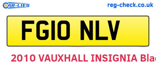 FG10NLV are the vehicle registration plates.
