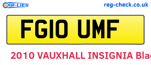 FG10UMF are the vehicle registration plates.