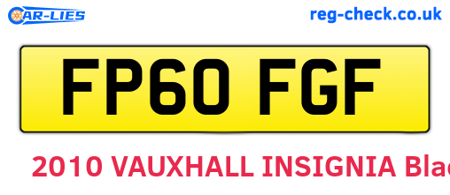 FP60FGF are the vehicle registration plates.