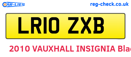 LR10ZXB are the vehicle registration plates.