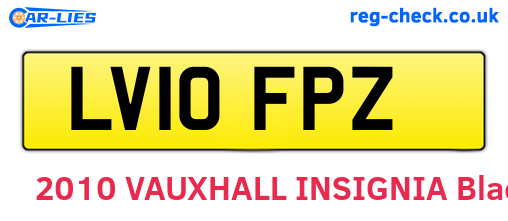 LV10FPZ are the vehicle registration plates.