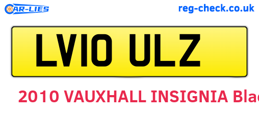 LV10ULZ are the vehicle registration plates.