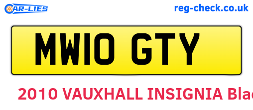 MW10GTY are the vehicle registration plates.