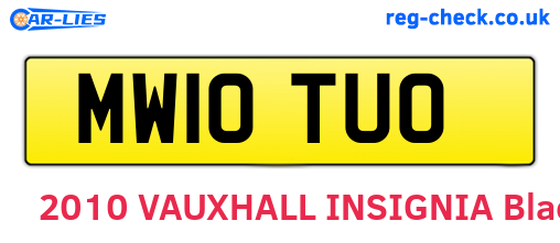 MW10TUO are the vehicle registration plates.