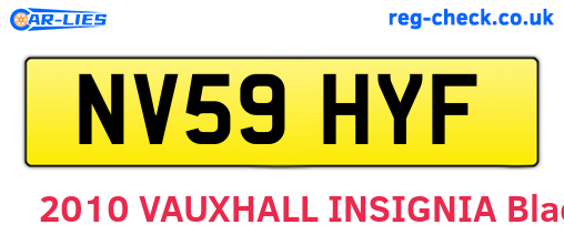 NV59HYF are the vehicle registration plates.