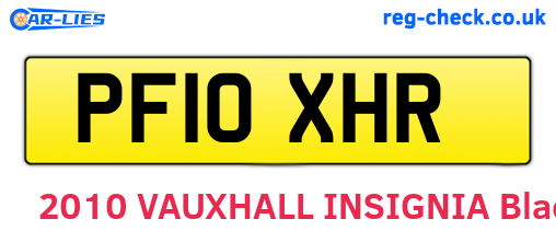 PF10XHR are the vehicle registration plates.