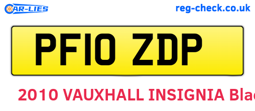 PF10ZDP are the vehicle registration plates.