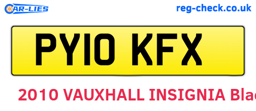 PY10KFX are the vehicle registration plates.