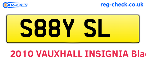 S88YSL are the vehicle registration plates.