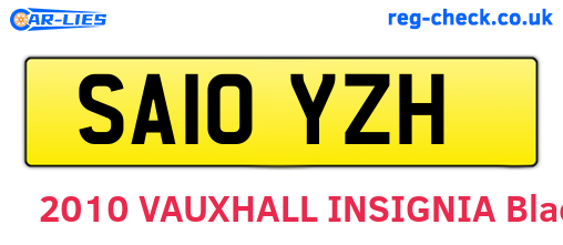 SA10YZH are the vehicle registration plates.