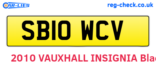 SB10WCV are the vehicle registration plates.