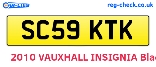 SC59KTK are the vehicle registration plates.
