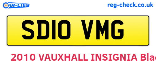 SD10VMG are the vehicle registration plates.