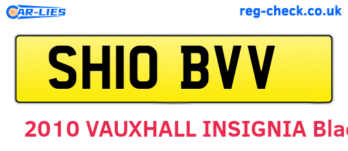 SH10BVV are the vehicle registration plates.
