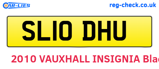 SL10DHU are the vehicle registration plates.