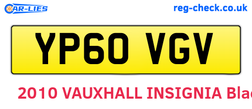 YP60VGV are the vehicle registration plates.