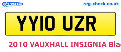 YY10UZR are the vehicle registration plates.