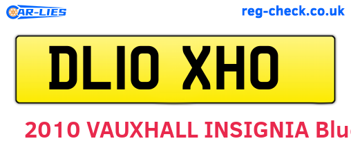 DL10XHO are the vehicle registration plates.
