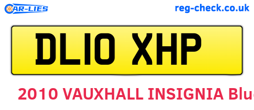 DL10XHP are the vehicle registration plates.