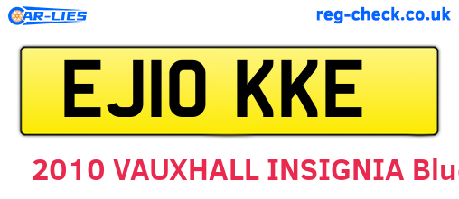 EJ10KKE are the vehicle registration plates.