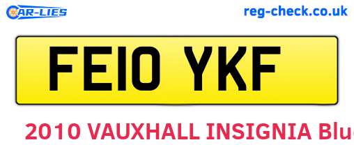 FE10YKF are the vehicle registration plates.