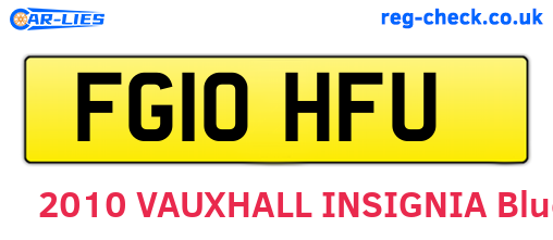 FG10HFU are the vehicle registration plates.