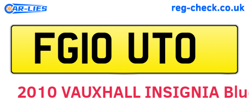 FG10UTO are the vehicle registration plates.