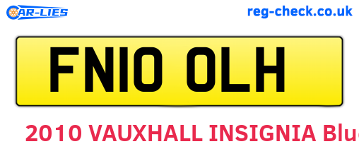 FN10OLH are the vehicle registration plates.