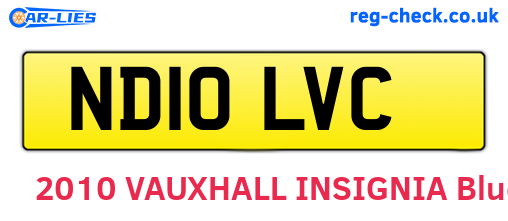 ND10LVC are the vehicle registration plates.