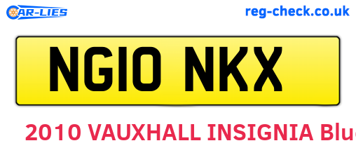 NG10NKX are the vehicle registration plates.