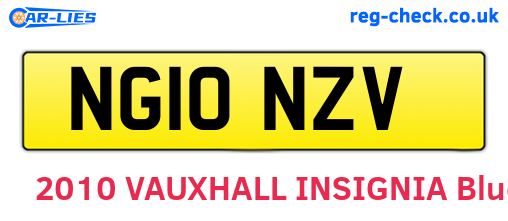 NG10NZV are the vehicle registration plates.