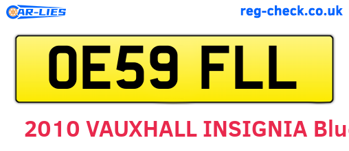 OE59FLL are the vehicle registration plates.