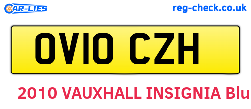 OV10CZH are the vehicle registration plates.