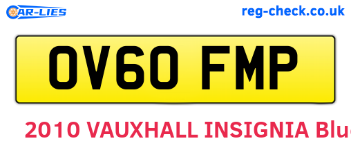 OV60FMP are the vehicle registration plates.