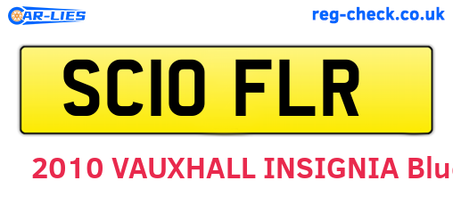SC10FLR are the vehicle registration plates.
