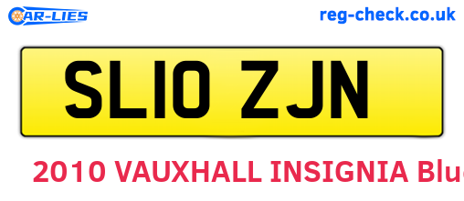 SL10ZJN are the vehicle registration plates.