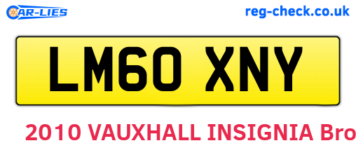 LM60XNY are the vehicle registration plates.