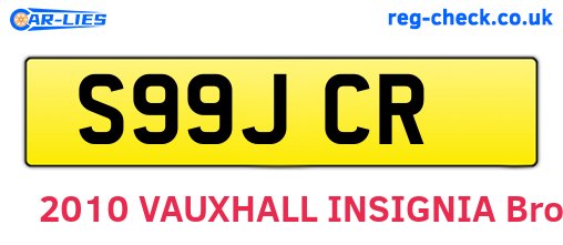 S99JCR are the vehicle registration plates.