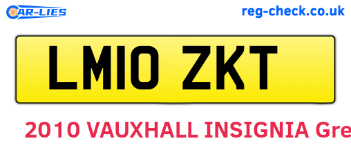 LM10ZKT are the vehicle registration plates.
